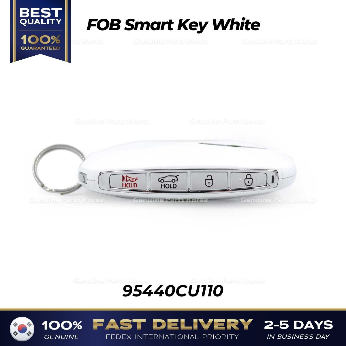 Genuine FOB Smart Key White 95440CU110 for Hyundai Genesis GV60