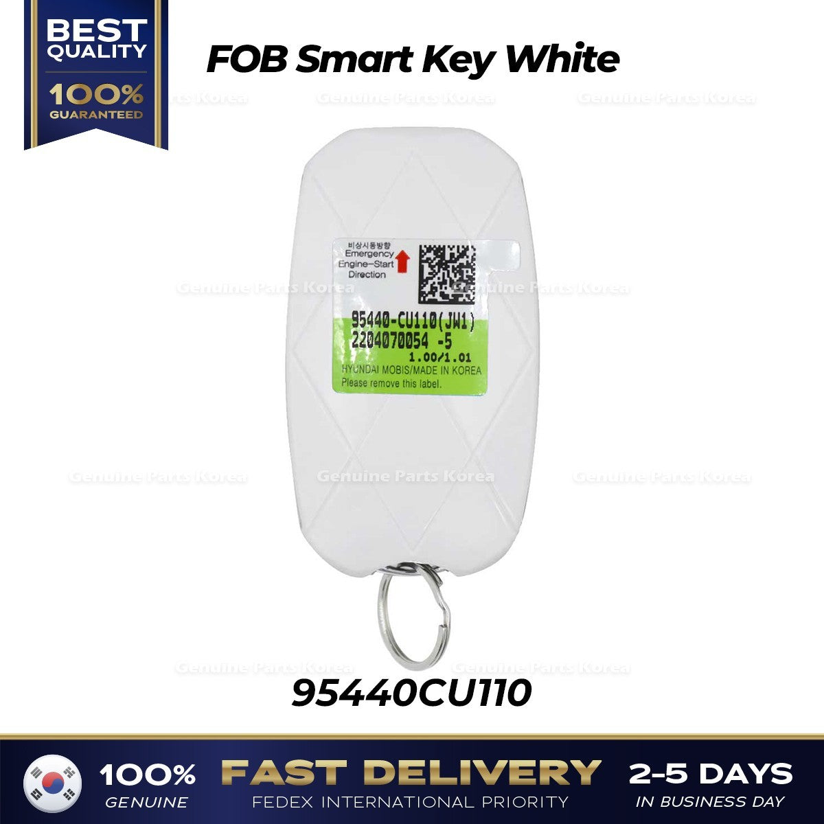 Genuine FOB Smart Key White 95440CU110 for Hyundai Genesis GV60