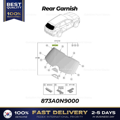Genuine Rear Garnish 873A0N9000 for Hyundai Tucson