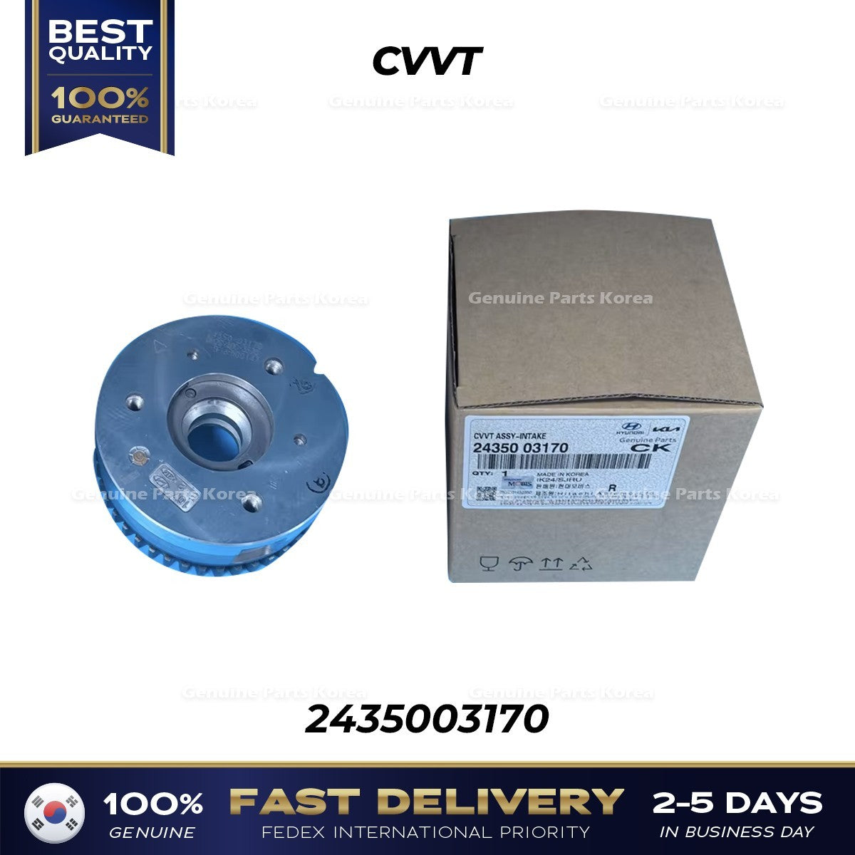 Genuine CVVT 2435003170 for Hyundai Elantra Kia Rio Stonic