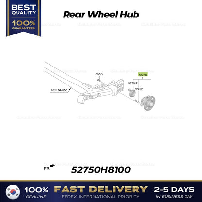 Genuine Rear Wheel Hub 52750H8100 for Kia Rio Stonic