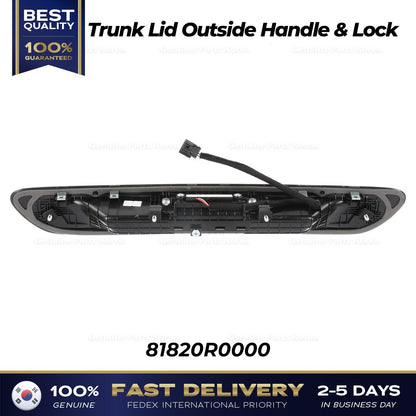 Genuine Trunk Lid Outside Handle & Lock 81820R0000 for Kia Carnival