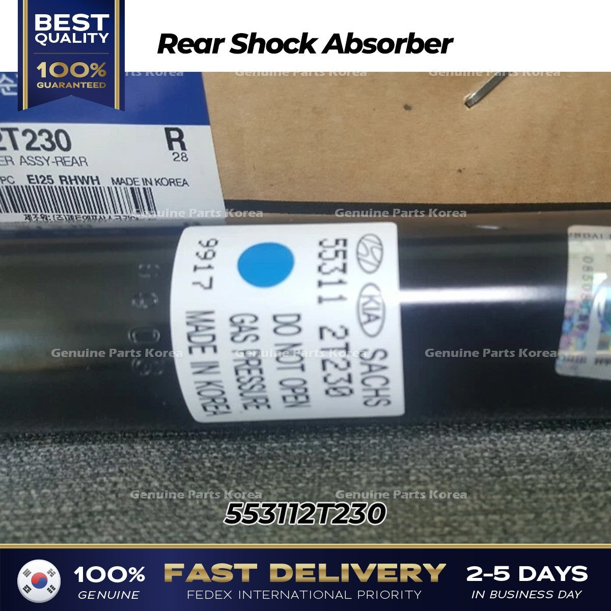 Genuine Rear Shock Absorber 553112T230 for Hyundai Sonata Kia Optima