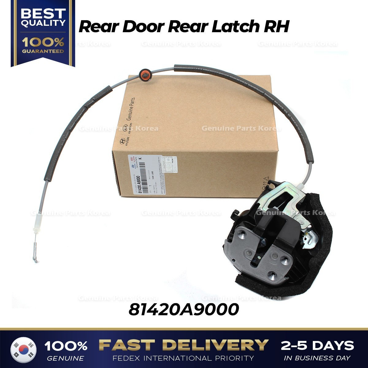 Genuine Rear Door Rear Latch RH 81420A9000 for Kia Sedona