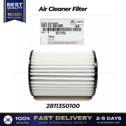 Genuine Air Cleaner Filter 28113S0100 for Hyundai Kona N Veloster N