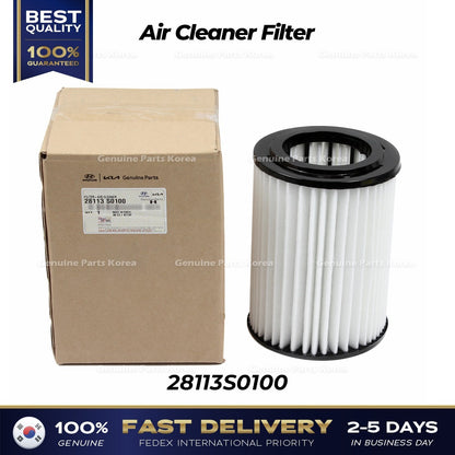 Genuine Air Cleaner Filter 28113S0100 for Hyundai Kona N Veloster N