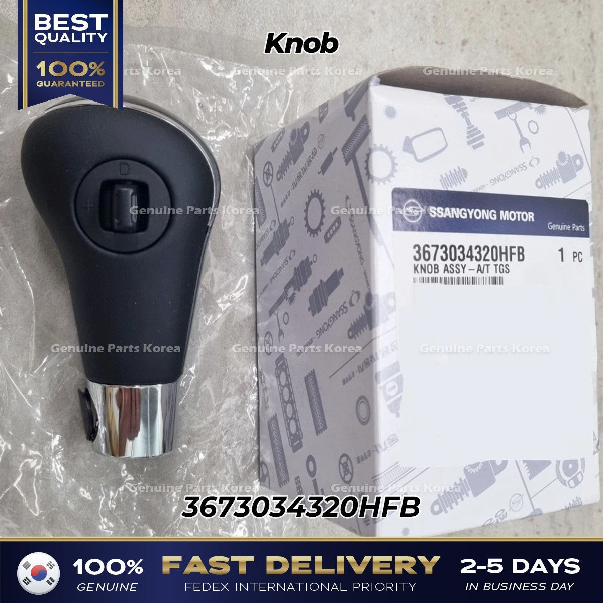 Genuine Knob 3673034320HFB for Ssangyong Korando