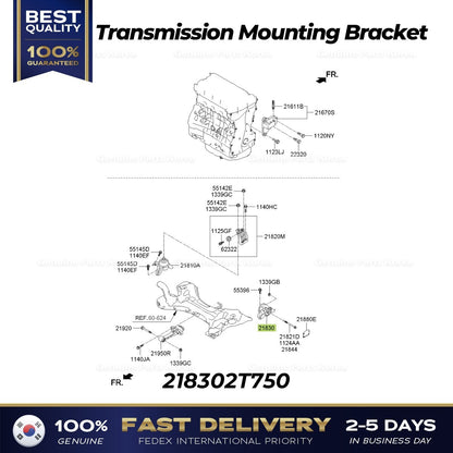 Genuine Transmission Mounting Bracket 218302T750 for Kia Optima