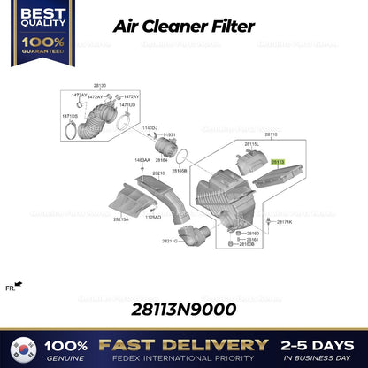 Genuine Air Cleaner Filter 28113N9000 for Hyundai Tucson Kia Sportage