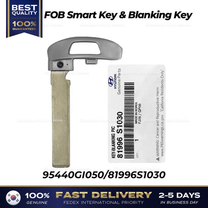 Genuine FOB Smart Key & Blanking Key 95440GI050 for Hyundai Genesis GV80