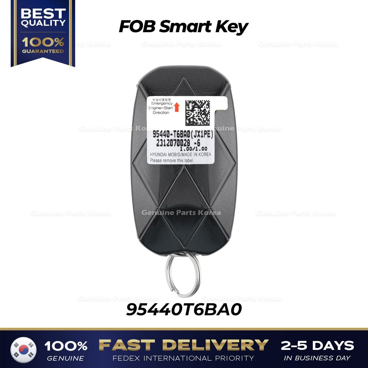 Genuine FOB Smart Key 95440T6BA0 for Hyundai Genesis GV80