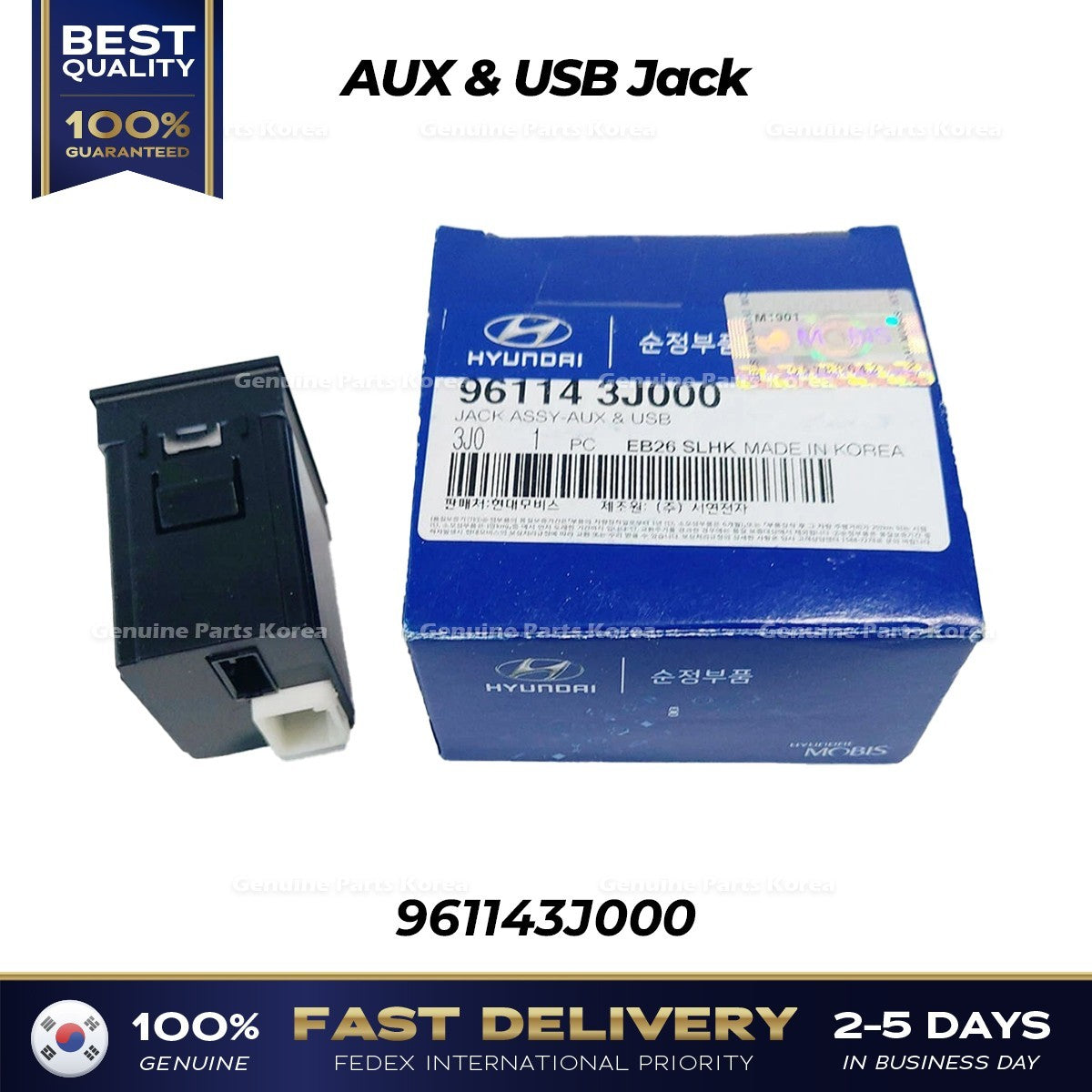 Genuine AUX & USB Jack 961143J000 for Hyundai Veracruz
