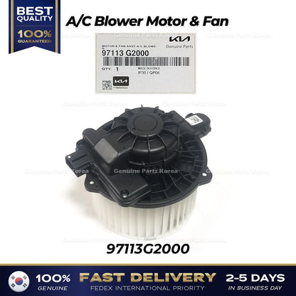 Genuine A/C Blower Motor & Fan 97113G2000 for Hyundai Ioniq Kia Niro