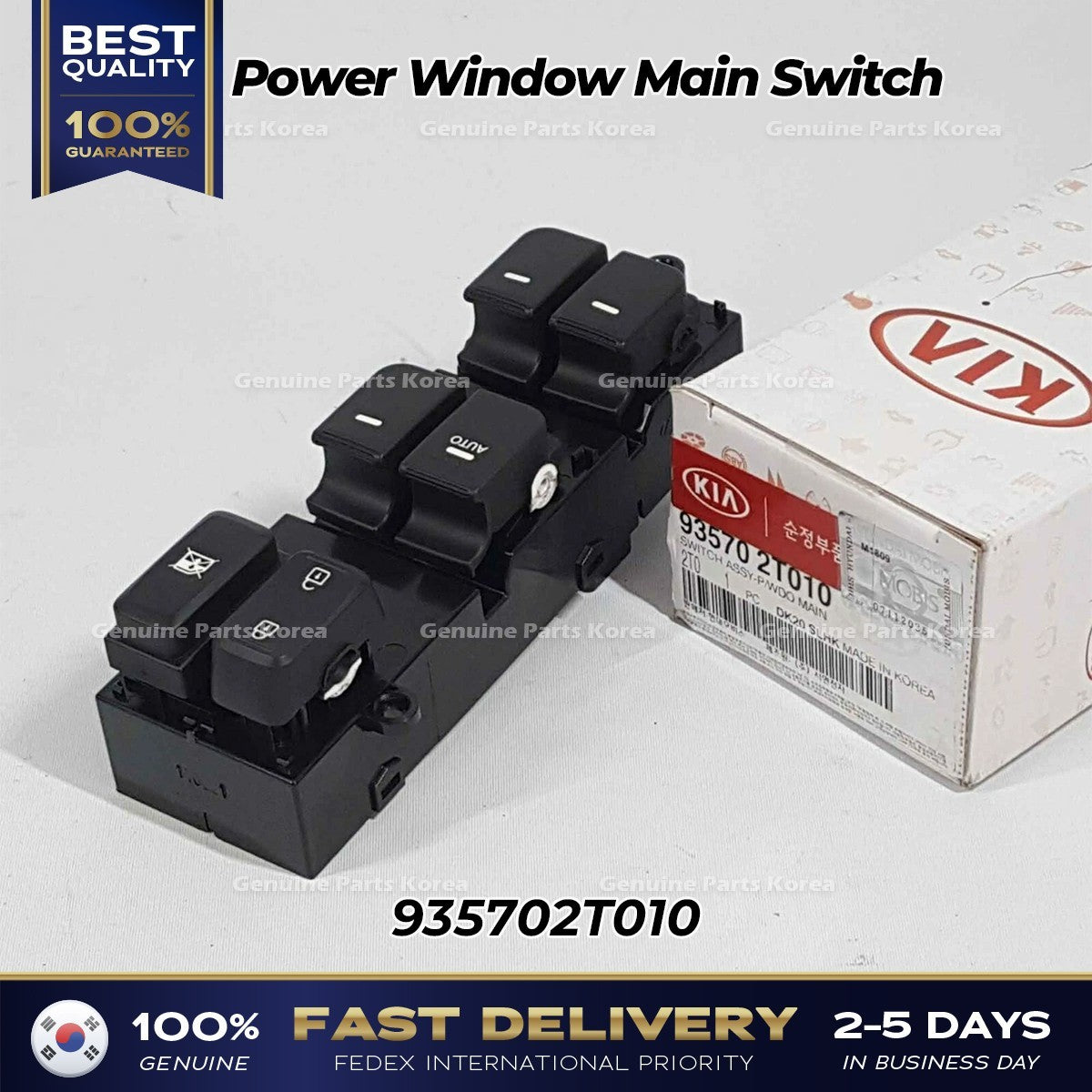 Genuine Power Window Main Switch 935702T010 for Kia Optima