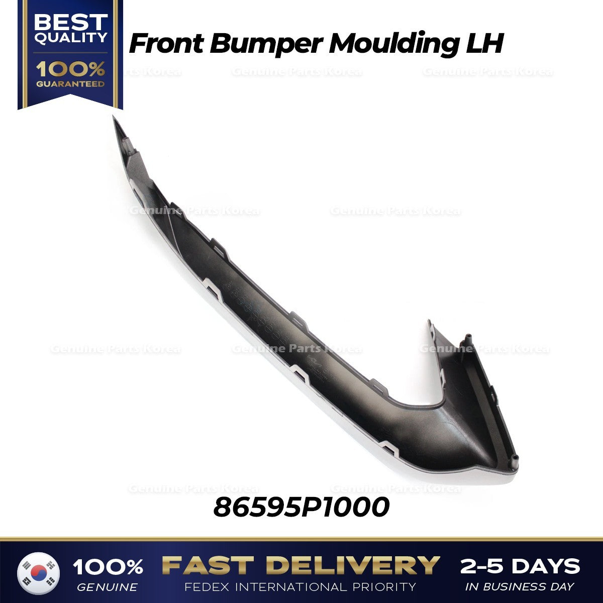 Genuine Front Bumper Moulding LH 86595P1000 for Kia Sportage