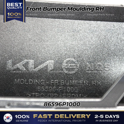 Genuine Front Bumper Moulding RH 86596P1000 for Kia Sportage