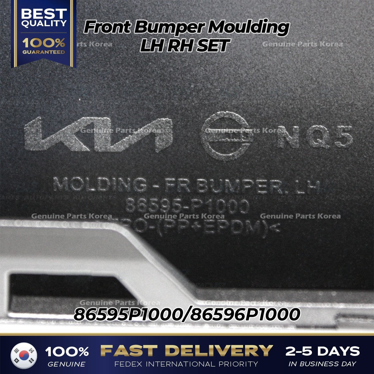 Genuine Front Bumper Moulding LH RH SET for Kia Sportage