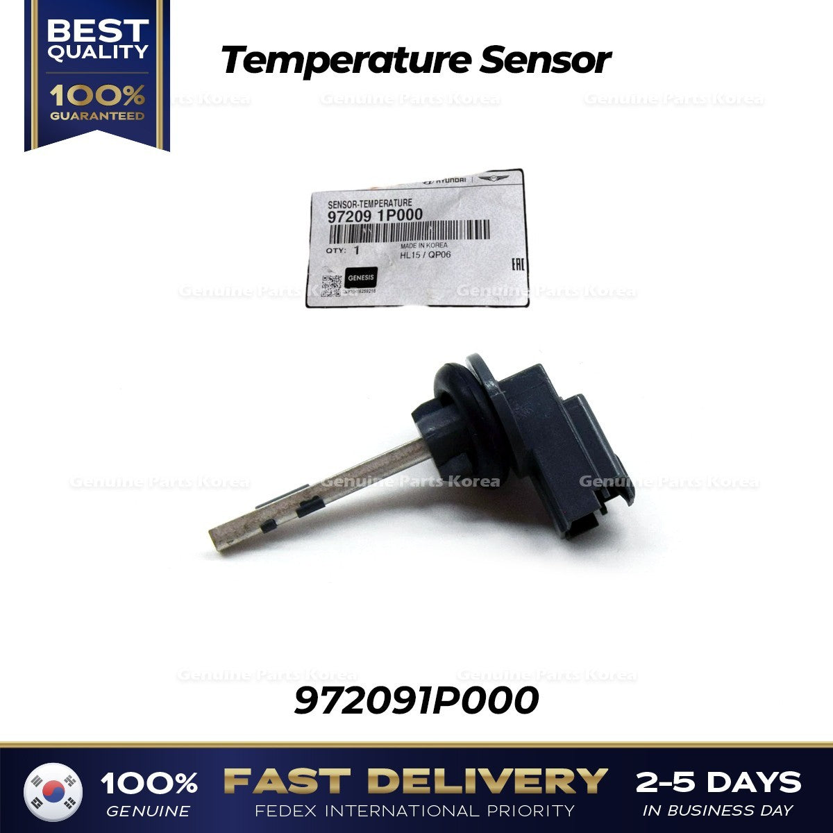 Genuine Temperature Sensor 972091P000 for Hyundai Genesis Kia