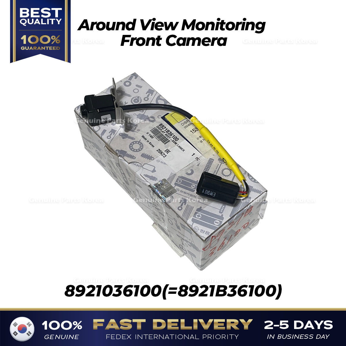 Genuine Around View Monitoring Front Camera 8921036100 for Ssangyong Rexton G4