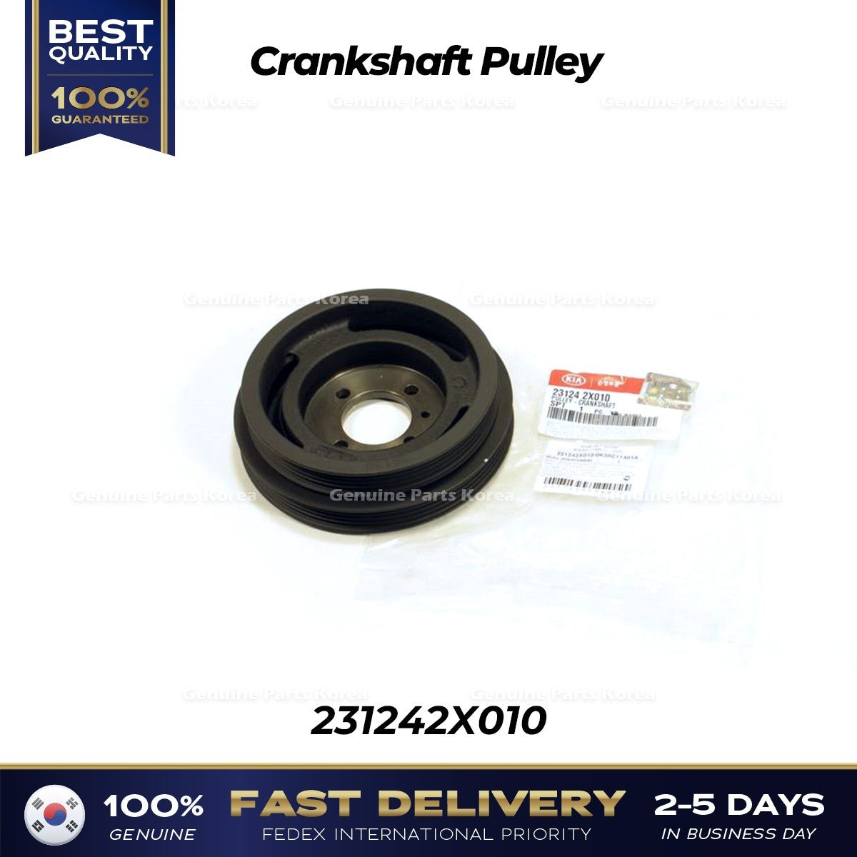 Genuine Crankshaft Pulley 231242X010 for Kia Rio