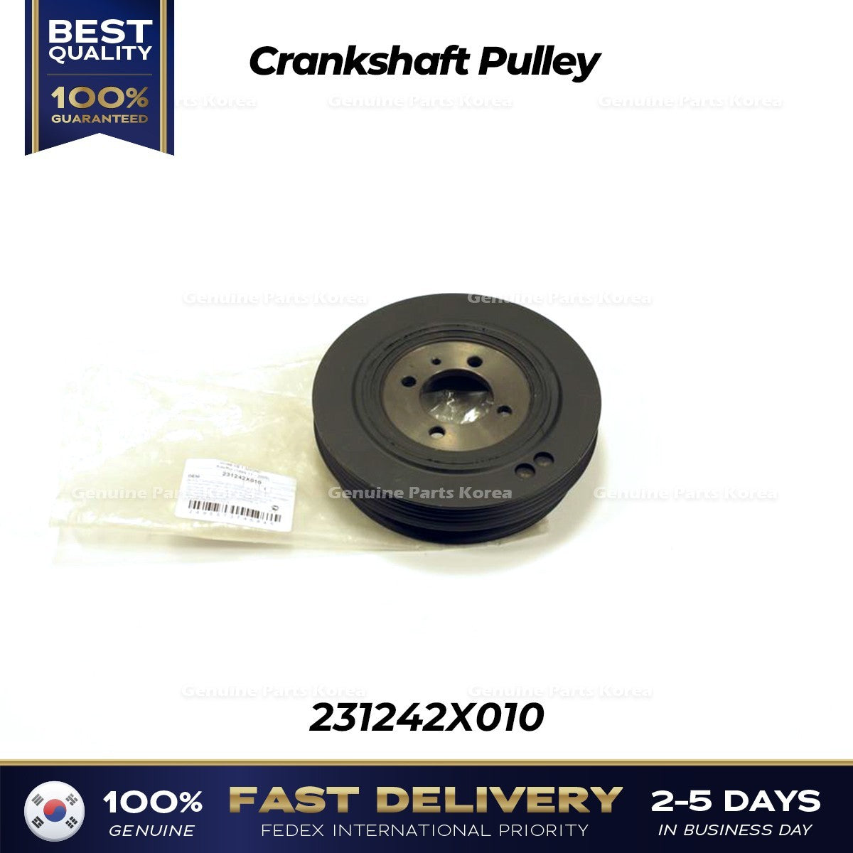 Genuine Crankshaft Pulley 231242X010 for Kia Rio