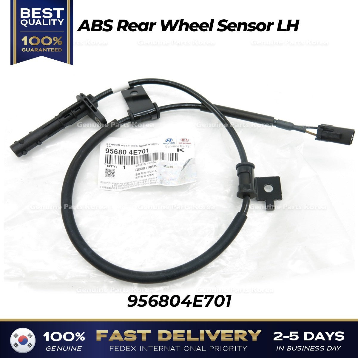 Genuine ABS Rear Wheel Sensor LH 956804E701 for Kia Bongo III
