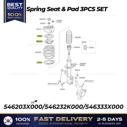 Genuine Spring Seat & Pad 3PCS SET for Hyundai Elantra