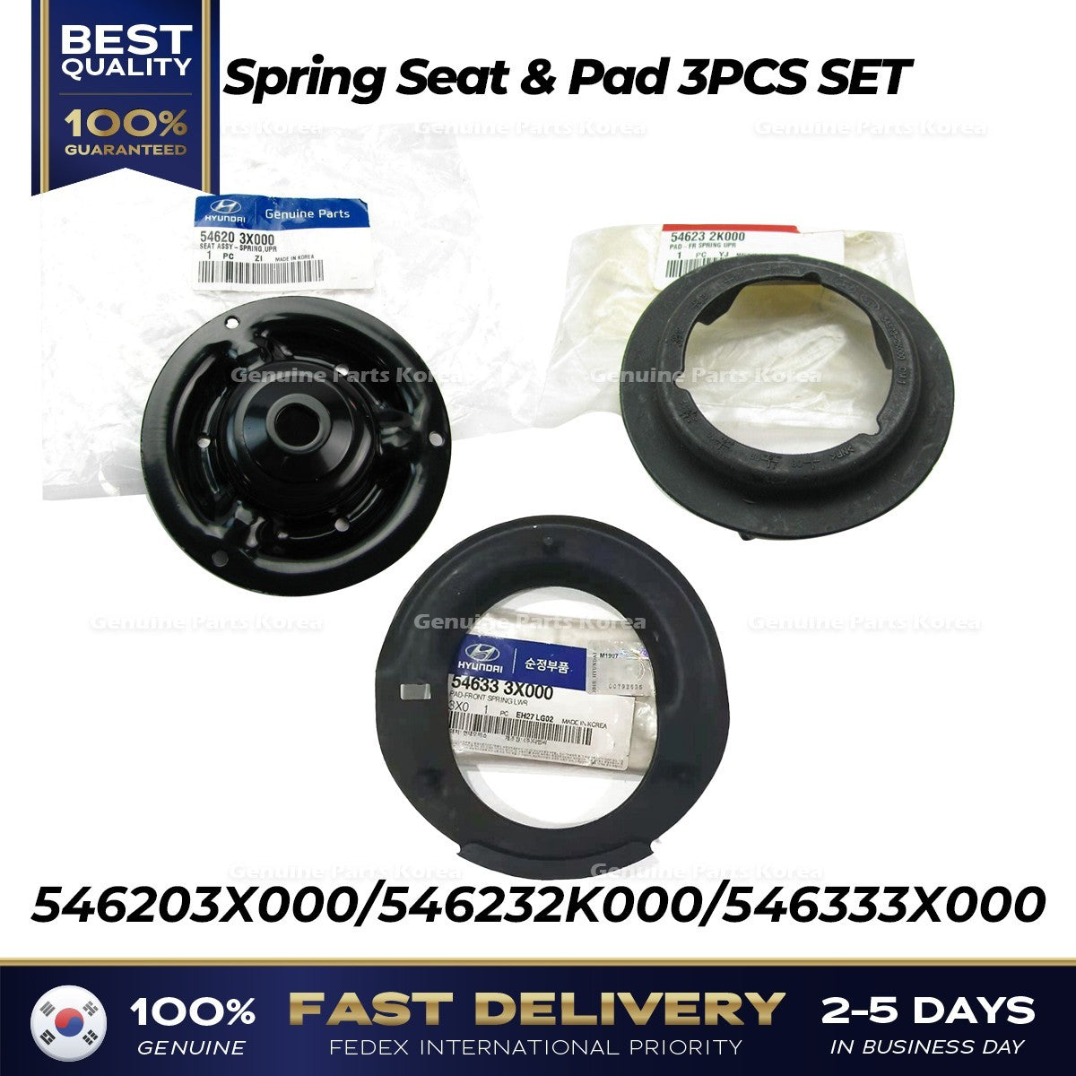 Genuine Spring Seat & Pad 3PCS SET for Hyundai Elantra