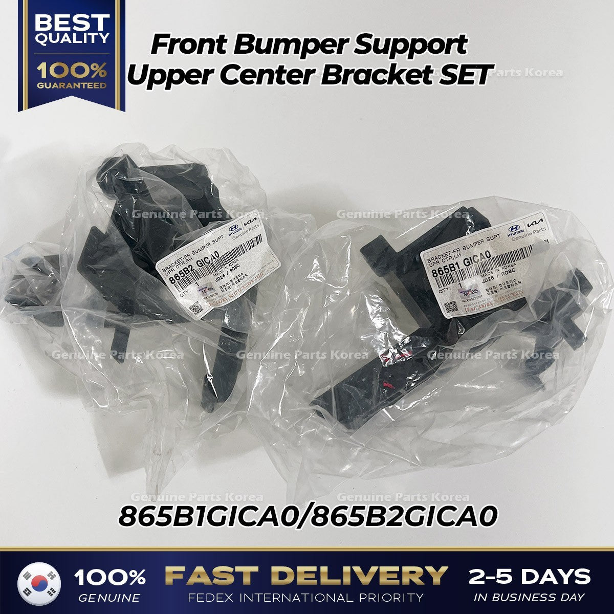Genuine Front Bumper Support Upper Center Bracket SET for Hyundai Ioniq 5
