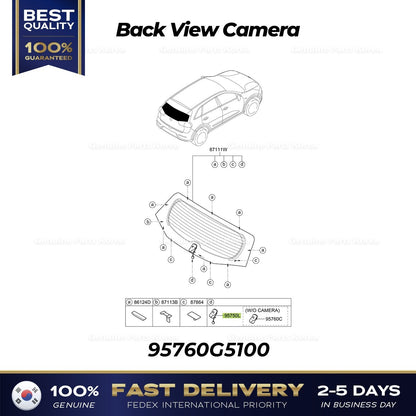 Genuine Back View Camera 95760G5100 for Kia Niro