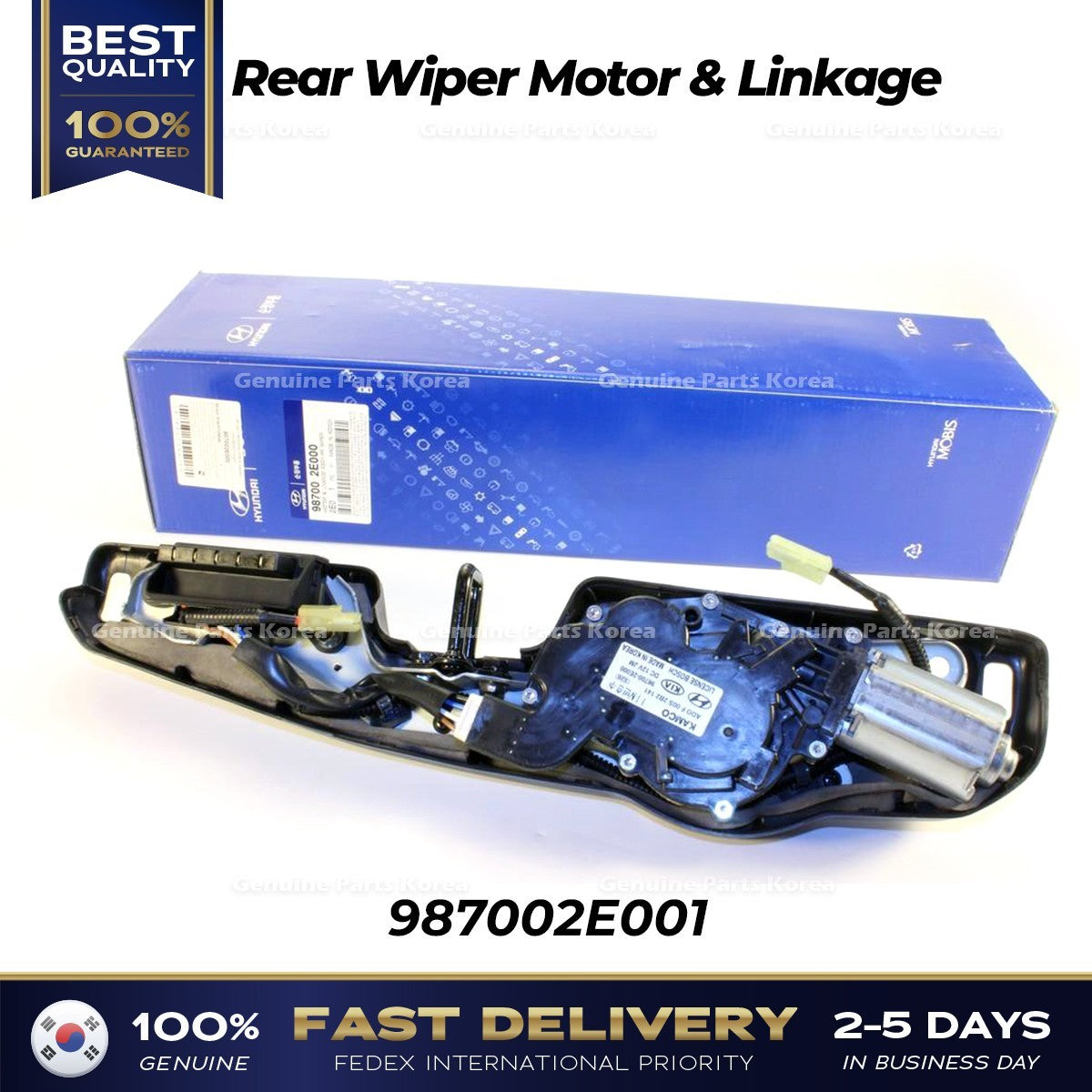 Genuine Rear Wiper Motor & Linkage 987002E001 for Hyundai Tucson