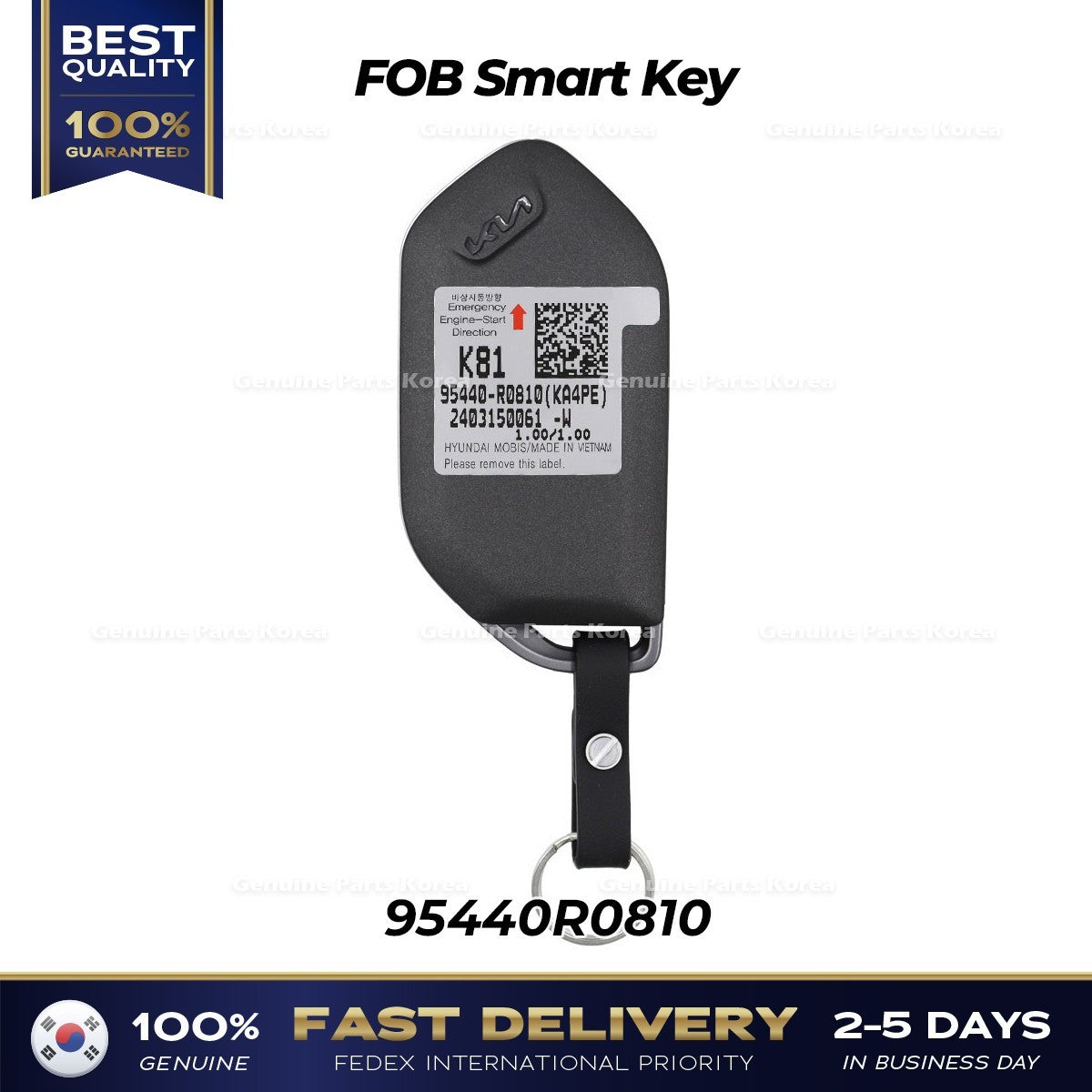 Genuine FOB Smart Key 95440R0810 for Kia Carnival