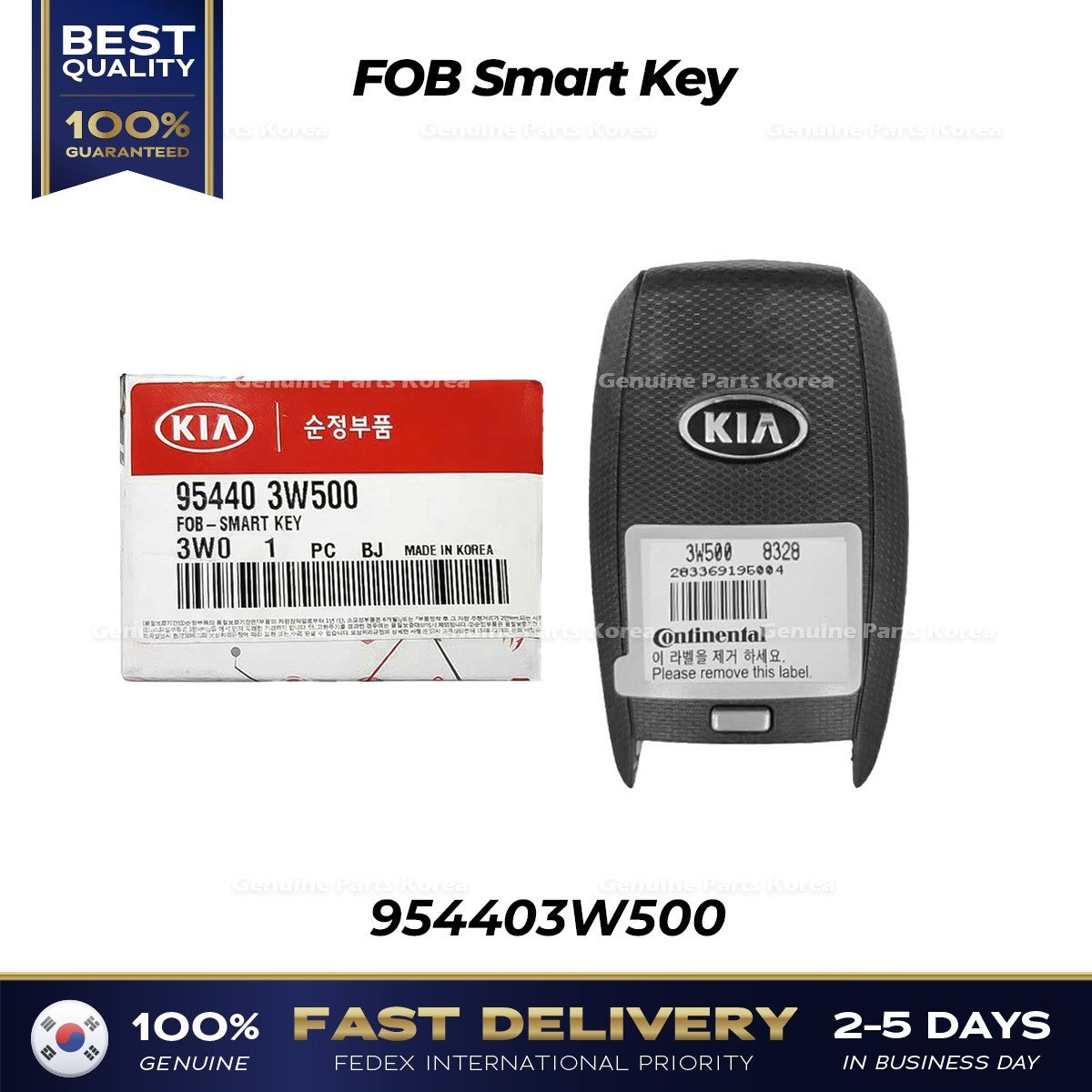Genuine FOB Smart Key 954403W500 for Kia Sportage
