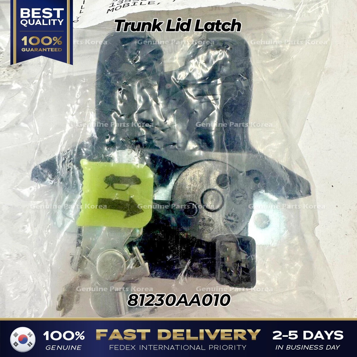 Genuine Trunk Lid Latch 81230AA010 for Hyundai Elantra
