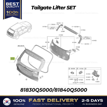 Genuine Tailgate Lifter SET 81830Q5000 81840Q5000 for Kia Seltos