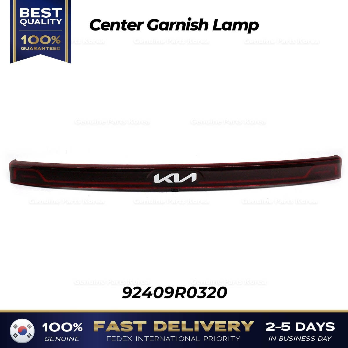 Genuine Center Garnish Lamp 92409R0320 for Kia Carnival