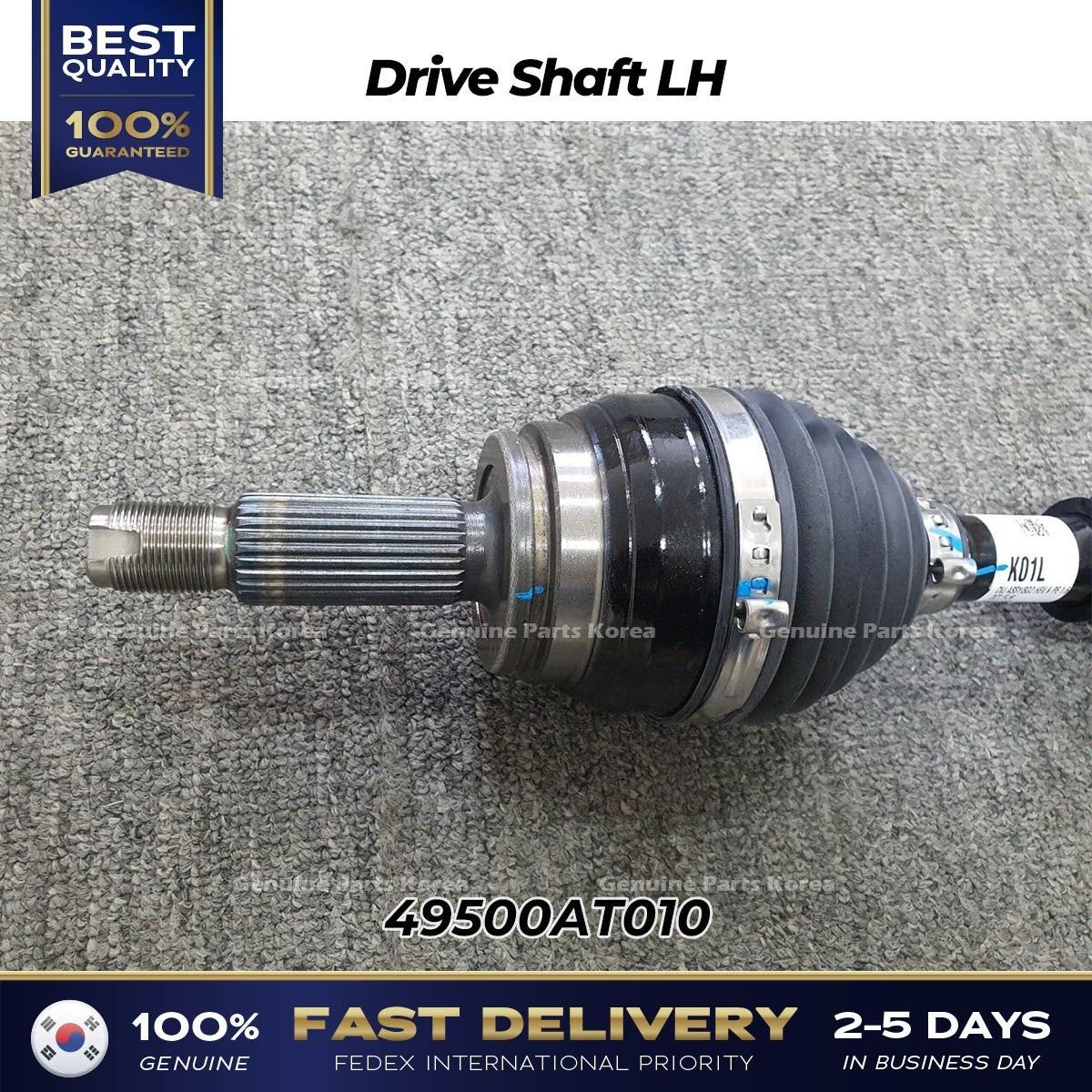 Genuine Drive Shaft LH 49500AT010 for Kia Niro Hybrid