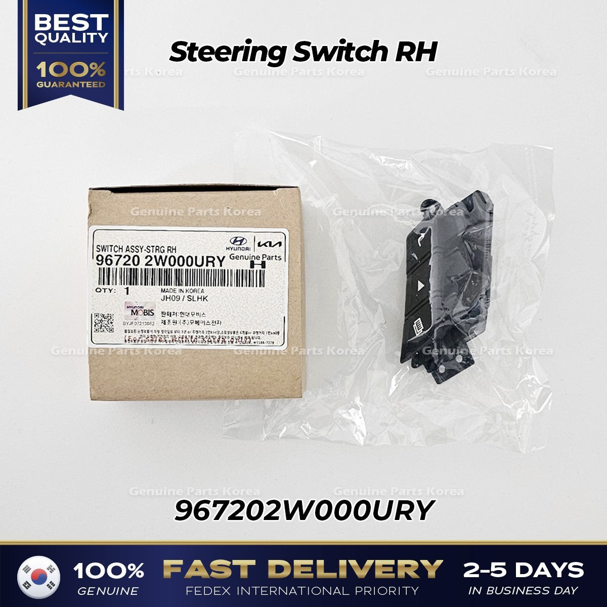 Genuine Steering Switch RH 967202W000URY for Hyundai Santa Fe