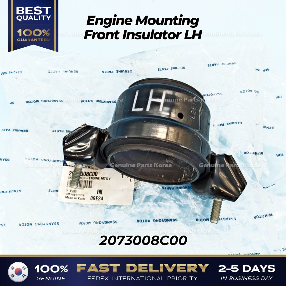Genuine Engine Mounting Front Insulator LH 2073008C00 for Ssangyong Rexton