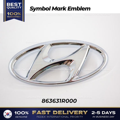 Genuine Symbol Mark Emblem 863631R000 for Hyundai Accent