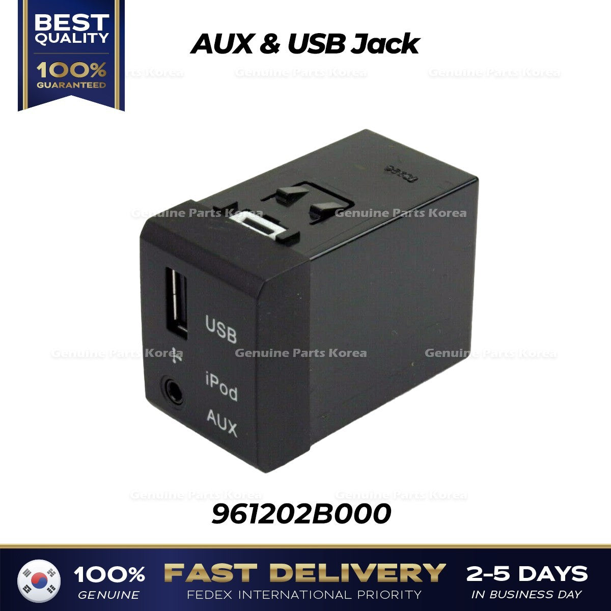 Genuine AUX & USB Jack 961202B000 for Hyundai Santa Fe