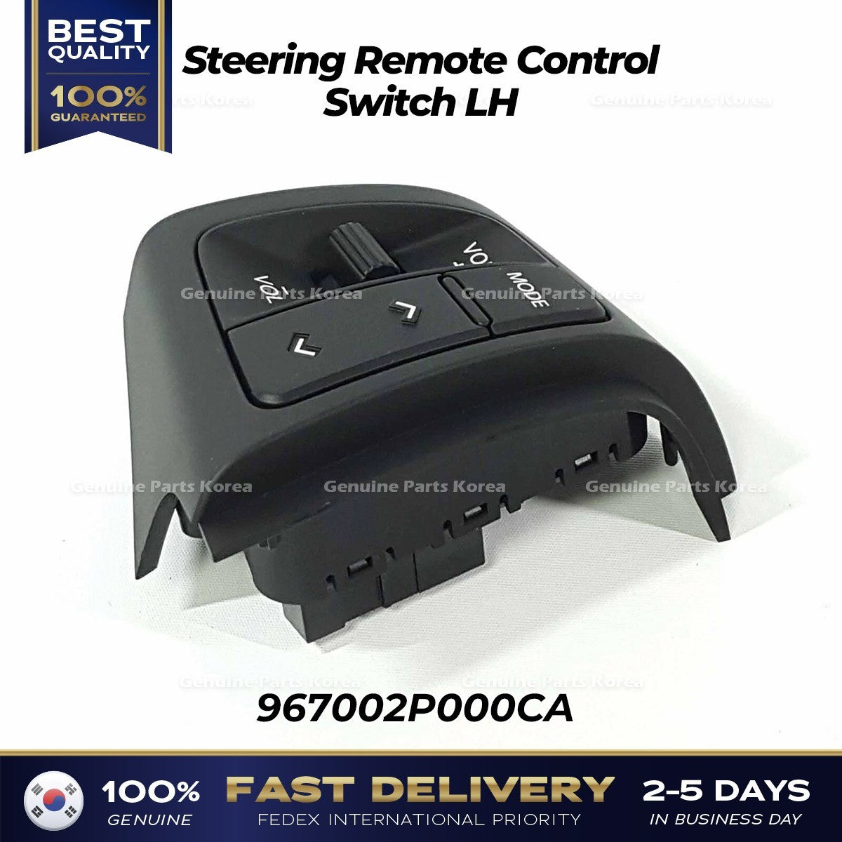 Genuine Steering Remote Control Switch LH 967002P000CA for Kia Sorento