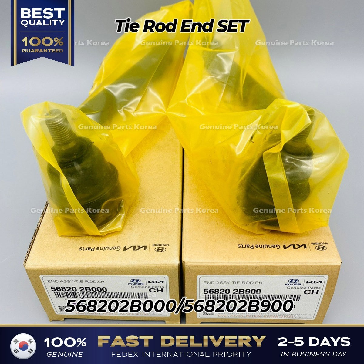 Genuine Tie Rod End SET 568202B000 568202B900 for Hyundai Santa Fe Kia Sorento