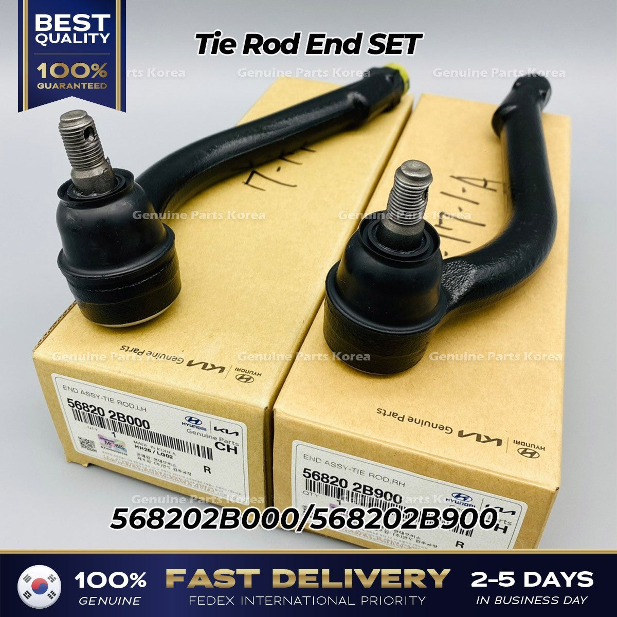 Genuine Tie Rod End SET 568202B000 568202B900 for Hyundai Santa Fe Kia Sorento