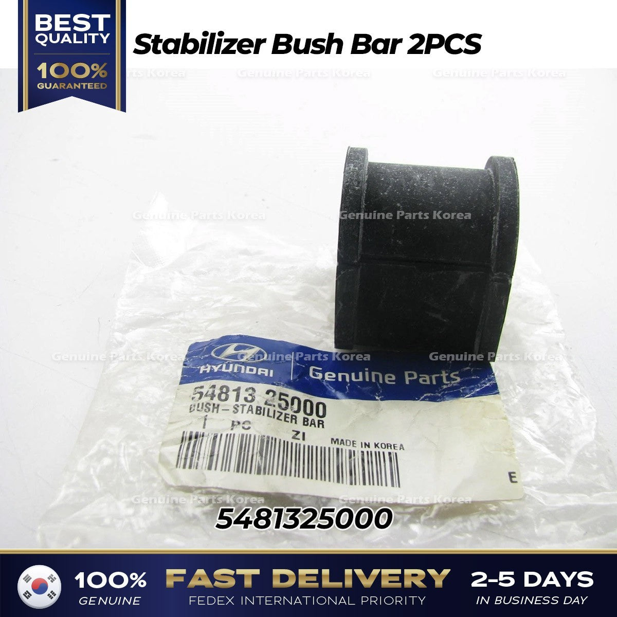 Genuine Stabilizer Bush Bar 2PCS 5481325000 for Hyundai Accent