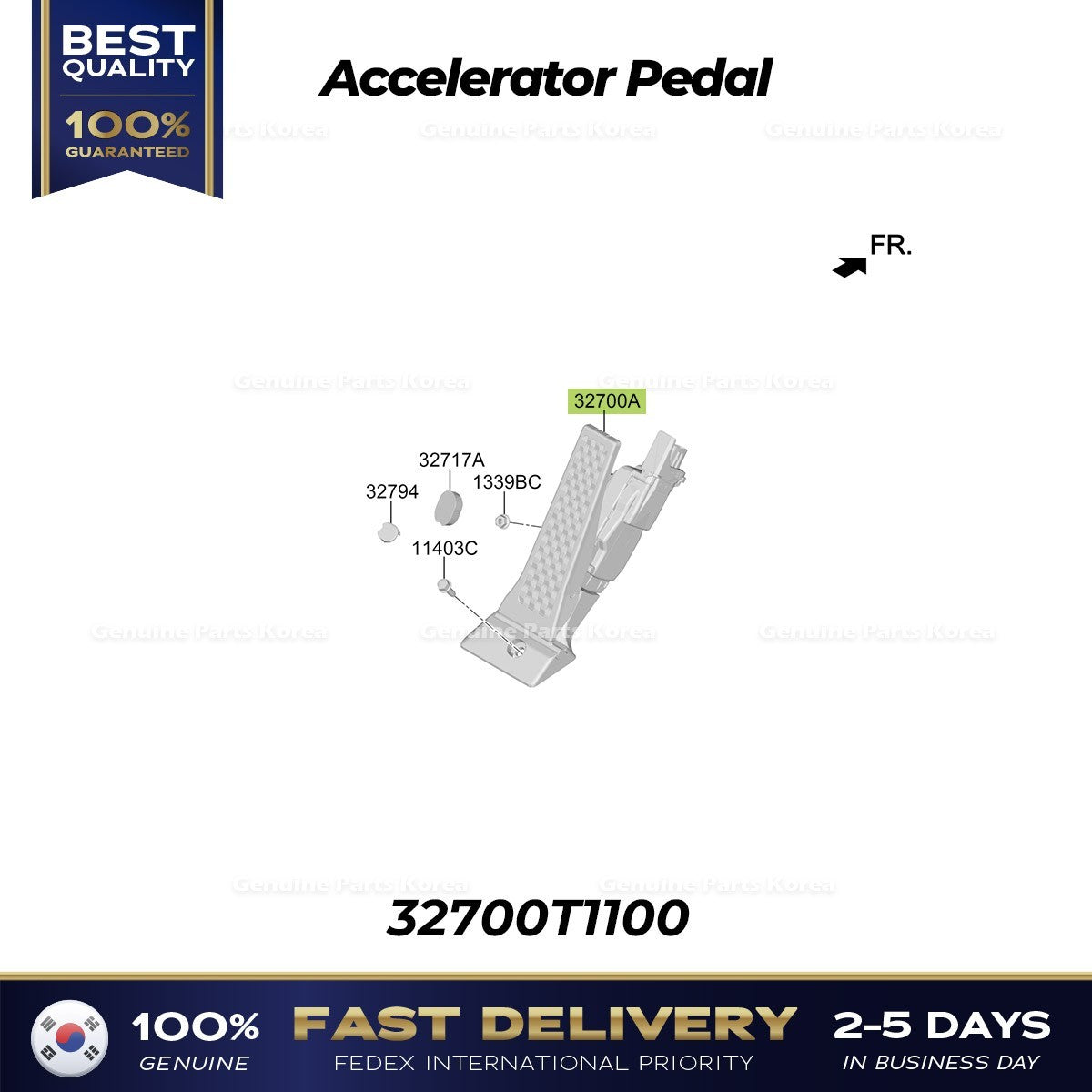 Genuine Accelerator Pedal 32700T1100 for Hyundai Genesis G80 G90 GV70 GV80
