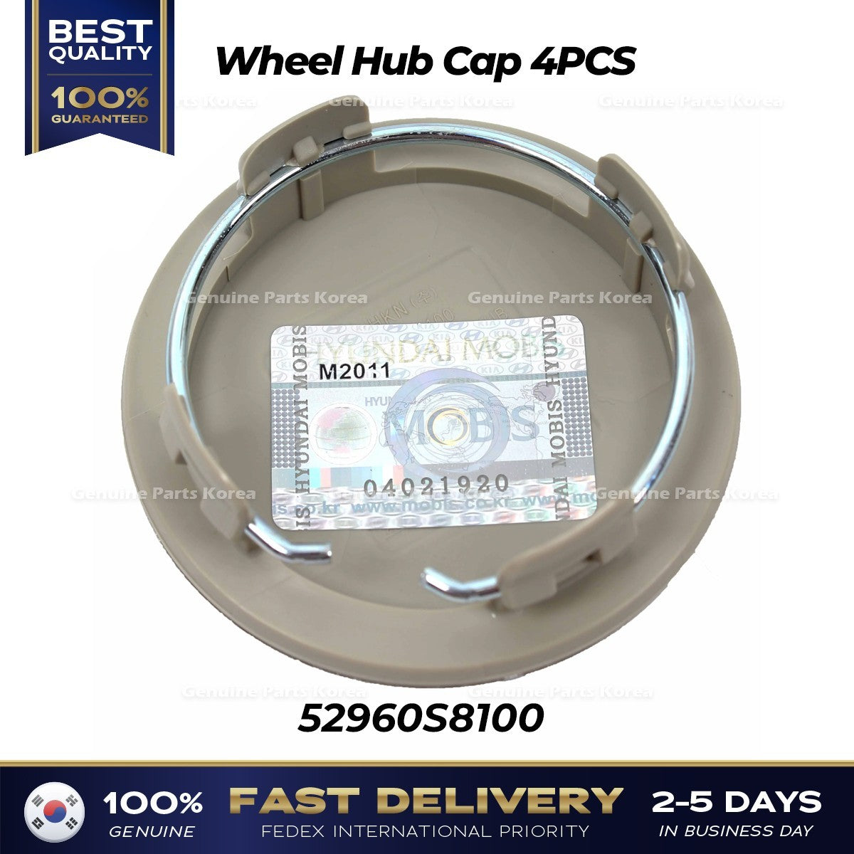 Genuine Wheel Hub Cap 4PCS 52960S8100 for Hyundai Elantra Palisade