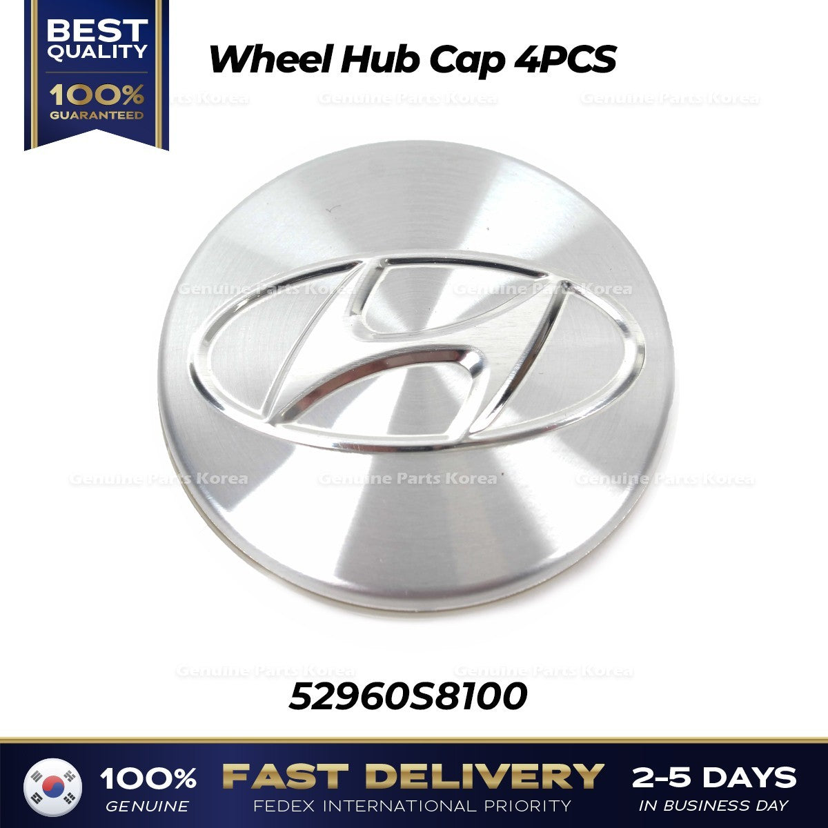 Genuine Wheel Hub Cap 4PCS 52960S8100 for Hyundai Elantra Palisade
