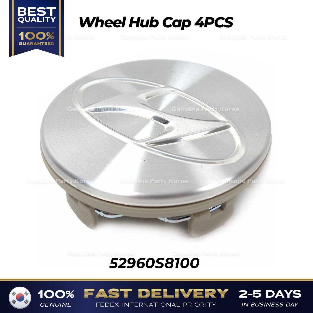 Genuine Wheel Hub Cap 4PCS 52960S8100 for Hyundai Elantra Palisade