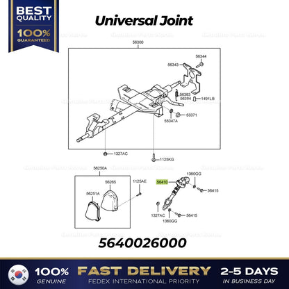 Genuine Universal Joint 5640026000 for Hyundai Santa Fe